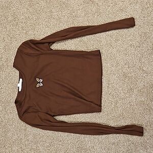 Hippie Rose long sleeve shirt size small